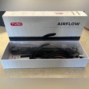 TYMO Airflow 2-in-1 Black Hair Curler and Straightener